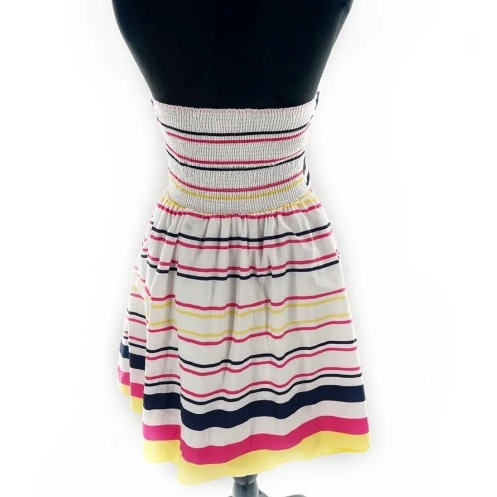 Lilly Pulitzer Felicity Dress Strapless Fit & Flare White Striped Mini Dress 6 - Picture 9 of 9